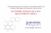 ECNOMIC ESSUES OF FAST REACTOR IN CHINA - · PDF file · 2013-09-25power plant in China ... 1600/660 SNR-300 762/327 EFR 3600/1580 BN-800 2000/800 ASTRID JSFR ... Thermal Power MW