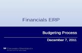 FIN ERP Transition Session - Budgeting Process · PDF file3 Welcome and Introductions Presenters: • Anne Sullivan, Executive Vice President for Finance • Nancy Johnson, Vice President,