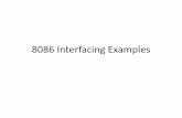 8086 Interfacing Examples - EduTechLearnersedutechlearners.com/download/MP/Interfacing Examples.pdf · 8086 Interfacing Examples. ... code for a character is applied to the address