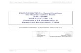 EUROCONTROL Specification for Surveillance Data ... Target Reports – Reserved Expansion Field EUROCONTROL-SPEC-0149-12-A Edition : 1.2 Released Issue Page i EUROCONTROL Specification
