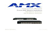 Instruction Manual - Precis DSP Matrix Switchershabitech.s3.amazonaws.com/PDFs/AMX/PrecisDSP.InstructionManual.… · Instruction Manual – Precis DSP Matrix Switchers 3 ... There