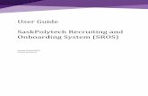User Guide SaskPolytech Recruiting and Onboarding System ...saskpolytech.ca/.../documents/Recruiting-Onboarding-System.pdf · SaskPolytech Recruiting and Onboarding System ... Checklist