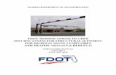 FDOT MODIFICATIONS TO LRFD SPECIFICATIONS FOR · PDF fileFDOT MODIFICATIONS TO LRFD SPECIFICATIONS FOR STRUCTURAL SUPPORTS ... 11 Fatigue Design ... structures are more susceptible