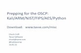Prepping for the OSCP: Kali/ARM/NIST/FIPS/AES/Python · PDF file–Nessus: NASL (not Nasal) –OpenVAS: NASL 5.2 Penetration Testing ... Set 1: Basics 1.Convert hex to base64 2.Fixed