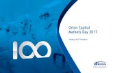 Orion Capital Markets Day 2017 - Home - Orion  · PDF fileAnimal Health Fermion Contract manufacturing Orion Diagnostica 7 18 May 2017 Orion Capital Markets Day 2017 Orion today
