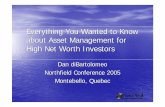 Everything You Wanted to Know about Asset Management · PDF fileEverything You Wanted to Know about Asset Management for High Net Worth Investors ... traditional transaction costs,