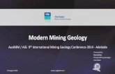 Modern Mining Geology - Australasian Institute of … August 2014 3 Introduction Modern Mining Geology: • Gained computing and improved data quality • We have made great technological