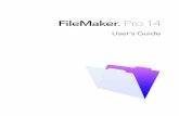 FileMaker Pro 14 database tables 53 ... FileMaker provides several ways to help you use FileMaker Pro. ... You can access Starter Solutions when you open files ...