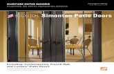 Simonton Patio Doors - The Home Depot · PDF fileCUSTOM PATIO DOORS Simonton Patio Doors. ... Simonton Windows received the highest numerical score among window and door manufacturers