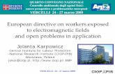 European directive on workers exposed to electromagnetic ... · PDF fileEuropean directive on workers exposed to electromagnetic fields ...   EMF ... of various formulas