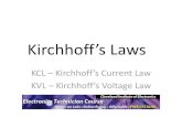 Kirchhoff’s Laws - cie-wc.edu s-Laws-4-11-11.pdf · PDF file–Kirchhoff’s Current Law (KCL) –Kirchhoff’s Voltage Law (KVL) We will discuss Kirchhoff’s Laws in this presentation