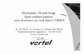 Dynamic closed-loop QoS enforcement - · PDF fileDynamic closed-loop QoS enforcement ... squeeze more out of ORB-Tranport-RTOS n-tuple ... • Adoption of enterprise CORBA in service