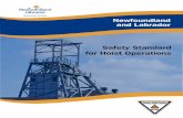Safety Standard for Hoist Operations - Service NL Standard for Hoist Operations, Department of Government Services Occupational Health and Safety Division, August, 2010 35. Hoisting