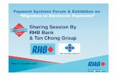 Sharing Session By RHB Bank & Tan Chong  · PDF fileSharing Session By RHB Bank & Tan Chong Group ... Token Passcode obtain from security device. ... 1 SimplifyPayment Process