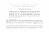 Transaction Pricing and the Adoption of Electronic ... · PDF fileTransaction Pricing and the Adoption of Electronic Payments: A Cross-Country Comparison ... payment system may account