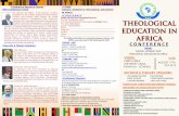 Theological Education in Africa - Calvin · PDF file>Conference Payment >Kenya - call >Uganda – call ... (NetAct) assists theological ... Assists Theological Education in Africa