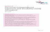 Personal Independence Payment and Disability Living · PDF filePage 1 of 30 Factsheet 87 Personal Independence Payment and Disability Living Allowance April 2017 About this factsheet