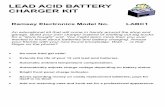 LEAD ACID BATTERY CHARGER KIT - · PDF fileLEAD ACID BATTERY CHARGER KIT Ramsey ... Volta’s original ‘voltaic pile’ ... standard cells require a charging current of 650mA or