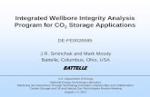 Integrated Wellbore Integrity Analysis Program for … Library/Events/2017/carbon-storage...geologic carbon storage (Contract DE -FE0026585). ... CO2 of cement, casing, etc. ... enhanced