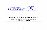 FIVE YEAR ROLLING STRATEGIC PLAN 2015 - 2020 - …kcmc.ac.tz/downloads/KCMC strategic plan 2015-2020.pdf · FIVE YEAR ROLLING STRATEGIC PLAN 2015 - 2020 . 2 ... 3.0 Environmental