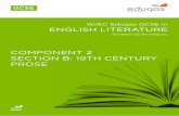 COMPONENT 2 SECTION B: 19TH CENTURY · PDF file · 2017-11-30ENGLISH LITERATURE COMPONENT 2 SECTION B: 19TH CENTURY PROSE ACCREDITED BY OFQUAL ... 3. EXAMPLES OF ... form and structure