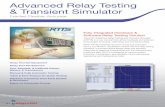Advanced Relay Testing & Transient Simulator - ETAP · PDF filedevice coordination capabilities of ETAP with the relay testing hardware. It provides actual steady-state and transient