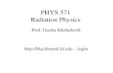PHYS 571 Radiation Physics - Illinois Institute of Technologyagni.phys.iit.edu/~khelashvili/Lecture571_01.pdf · Material Selection for PHYS571 • Failure of Classical Physics •