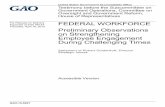 FEDERAL WORKFORCE on Strengthening Employee Engagement ... · PDF fileon Strengthening Employee Engagement ... · career development and training opportunities, ... complete our study