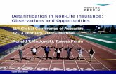 Detariffication in Non-Life Insurance: Ob ti d O t ... in Non-Life Insurance: Ob ti d O t itiObservations and Opportunities ... India Detariffication ... Underwriting cycles become