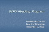 BCPS Reading Program - Baltimore County Public Schools · PDF fileBCPS Reading Program ... Providing structured reading intervention programs for grade 6 students in need of additional