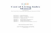 Cost of Living Index Manualcoli.org/wp-content/uploads/2016/06/2016-COLI-Manual.pdf · Cost of Living Index Manual ... receive at no cost a PDF copy of the Cost of Living Index survey
