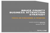 BRUCE COUNTY BUSINESS ATTRACTION · PDF fileBRUCE COUNTY BUSINESS ATTRACTION STRATEGY ... Bruce County shares the usual suspects from a recruitment audience profile point of view.