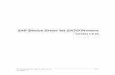 SAP Device Driver for SATO Printers - サトーグループ Device Driver for SATO Printers 5-57 User Manual はじめに SAP Device Driver for SATO printersはSAP ケブヴダネァヴヘからSATO