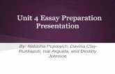 Unit 4 Essay Preparation Presentation2012thompsonushistory.webs.com/Semester Final/Final Examination... · Unit 4 Essay Preparation ... escape to the North or to Canada. It is said