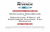 for Electronic Filers of Individual Income Tax Returns document, Publication 1345N-MeF Nebraska Handbook for Electronic Filers of Individual Income Tax Returns, ... Software developers