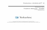 Tekelec EAGLE 5 - Oracle · PDF fileThis chapter contains a brief description of the ... 9 Tekelec for assistance. ... system hardware verification,