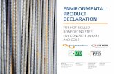 EnvironmEntal product dEclaration - EPDItaly product dEclaration for Hot-rolled reinforcing Steel for concrete in BArS And coilS Revision 0 of 2016/04/12 Certification N : ePditAlY0003