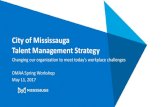 City of Mississauga Talent Management Strategy of Mississauga Talent Management Strategy ... Linking talent to achieving business priorities 2. ... City of Mississauga Talent Management