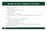 Review of Year 3 Pediatrics Clerkship - Geisel School of ... · PDF fileReview of Year 3 Pediatrics Clerkship ... How do Y1/2 courses prepare for Y3 • Questions asked at end of clerkship