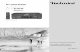 Model No. SA-DA20 SA-DA15 - Panasonic Canada · PDF file · 2003-09-24E EB RQT5861-B AV Control Receiver Operating Instructions Model No. SA-DA20 SA-DA15 Note: “EB” on the packaging