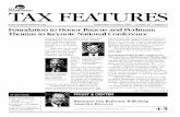 TAX FOUNDATION TAX FEATURES · PDF fileTAX ': FOUNDATION TAX FEATURES ... tion's 64th Annual Dinner, ... In a Fiscal Policy Memo dated the sec-ond of October and addressed to tax