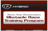 Race Day Domination Obstacle Race Training Programthehybridathlete.com/wp-content/uploads/2014/09/RDD-Manual1.pdf · Race Day Domination Obstacle Race Training Program ... consult