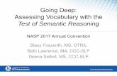 Going Deep: Assessing Vocabulary with the - Academic …academictherapy.com/pdfs/2017_TOSR_Presentation_NASP_sm.pdf · Going Deep: Assessing Vocabulary with the ... • Phonological