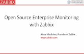 Open Source Enterprise Monitoring with Zabbix -   Source Enterprise Monitoring with Zabbix Alexei Vladishev, Founder of Zabbix