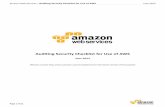Amazon Web Services Auditing Security Checklist … Web Services – Auditing Security Checklist for Use of AWS June 2013 Page 5 of 21 Auditing Use of AWS oncepts The following concepts