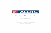 Student User Guide - ALEKS · PDF fileStudent User Guide for K-12 Education Advanced Customer Solutions ALEKS Corporation
