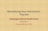 Revitalizing Your Hormones-  · PDF fileRevitalizing Your Hormones- Thyroid ... Poor Memory and/or ... 13 Homeopathic remedies formulated by Dr. Theresa Dale,