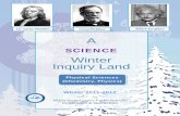 Winter Inquiry Land - Miami-Dade County Public · PDF fileWelcome to A Science Winter Inquiry Land: ... document; attach additional ... Volume is a physical property of matter. It