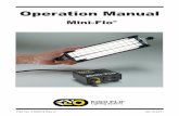 Operation Manual - Manual for the web...1 Flex arm, 6ft 1 Alligator Clip Adapter XLR 1 Car Adapter XLR 1 Travel Case Dimensions 21.5 x 8 x 17” ... MTP-MW6 Mini-Flo Flex Arm Coil,
