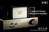 Quad II Classic Integrated Amplifier - Audio d'occasion II Classic Integrated... · ¥ The Quad II Classic Integrated amp operates in Pure pentode (Beam tetrode) output ... the output